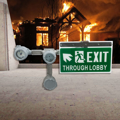 3-6W LED antideflagrante uscita luce di emergenza industria chimica IP66 stazione di servizio impermeabile